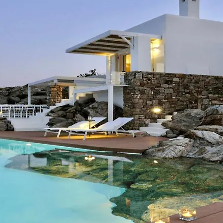 Nyaraló Opulent Zaryi In Mykonos Aegean Views Agios Sostis (Mykonos)